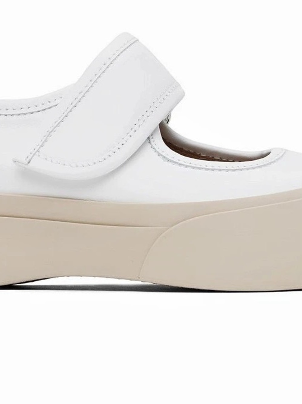 Marni Pablo Mary Jane Sneaker Platform Shoes in White